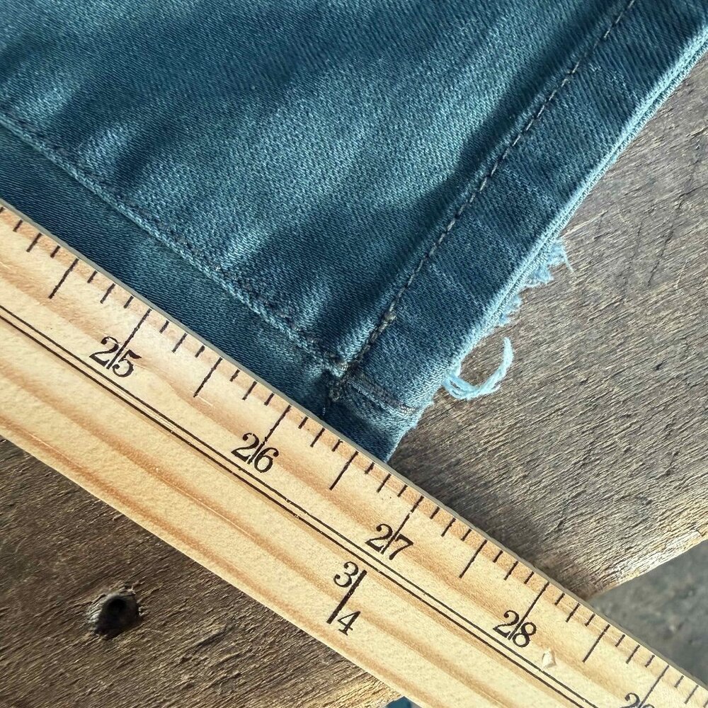 Free People Bohemian Faded Blue Overalls Sz 27 - Picture 13 of 13